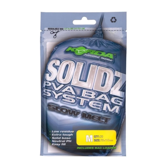 Korda Solidz Slow Melt PVA Bags M